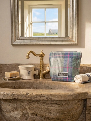 Tweed neszesszer - Szellőrózsa